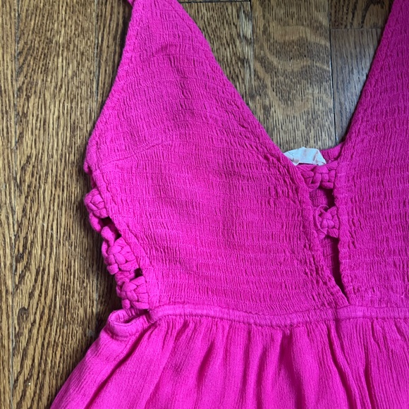 Pink Ribbed Romper - Picture 2 of 3